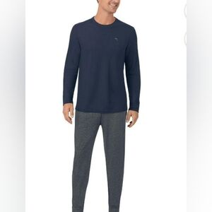 Brand New Tommy Bahama Men's 2-Piece Relaxed Fit Lounge Set in Dark Blue , XL